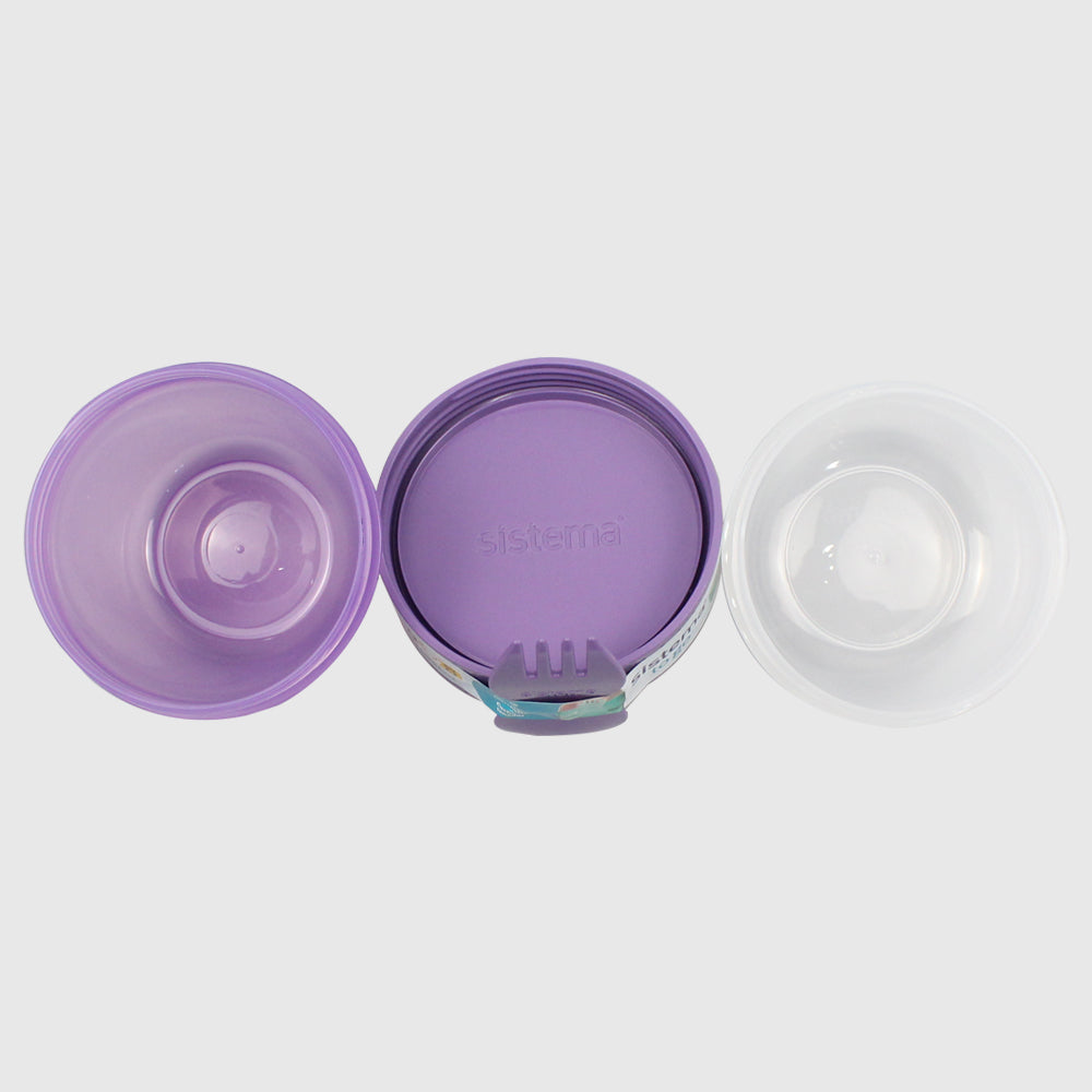 MISTY PURPLE SISTEMA 515ML SNACK CAPSULEâ„¢ TO GOâ„¢ FOOD STORAGE - Ourkids - Sistema