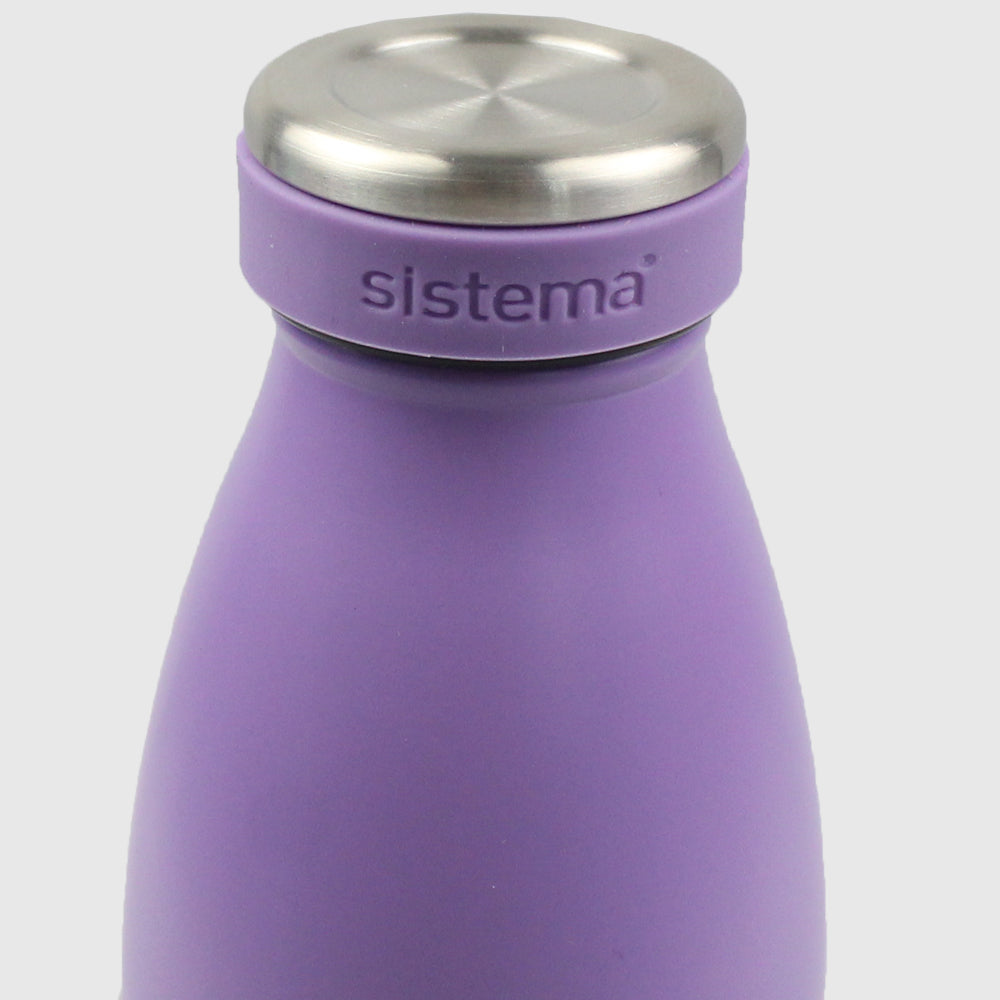 MISTY PURPLE SISTEMA HYDRATION 750ML STAINLESS STEEL BOTTLE - Ourkids - Sistema