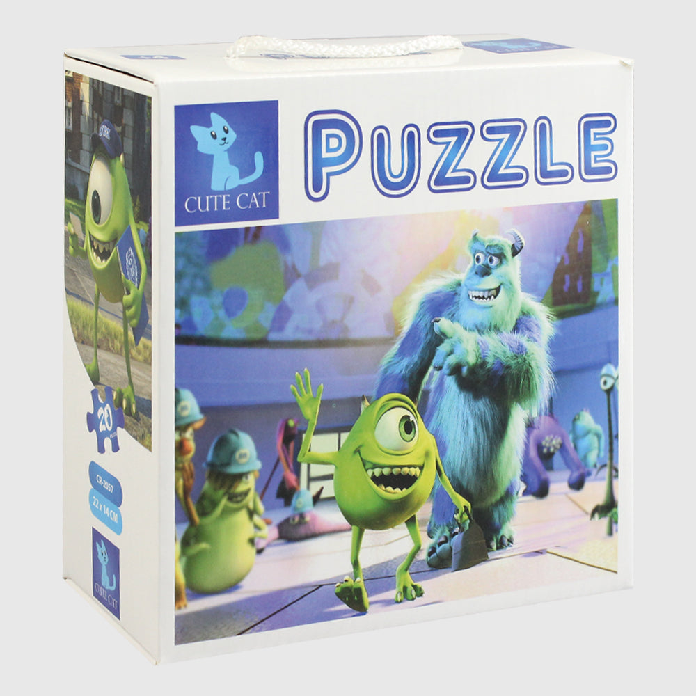 Monsters Inc Puzzle - 2 in 1 (20 & 24 Pieces) - Ourkids - Cute Cat