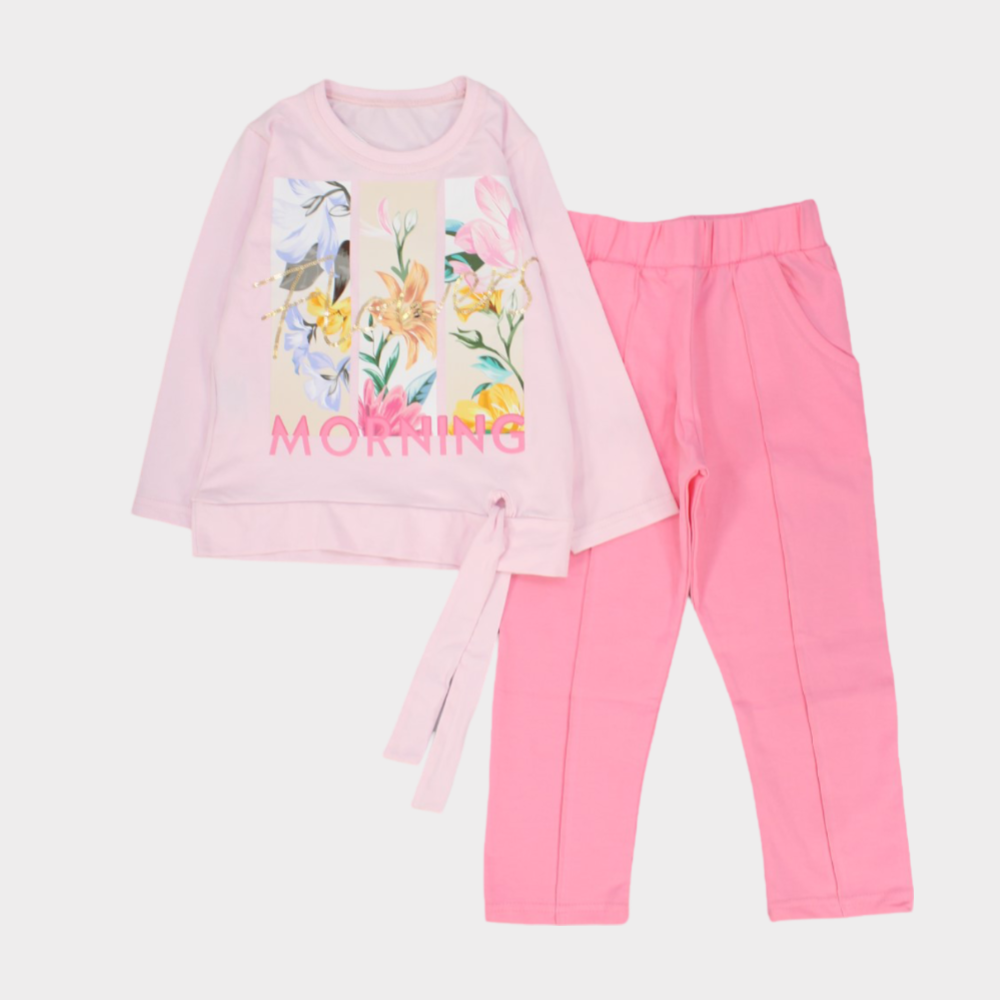 Morning Flowers Long-Sleeved Pajama - Ourkids - Dream