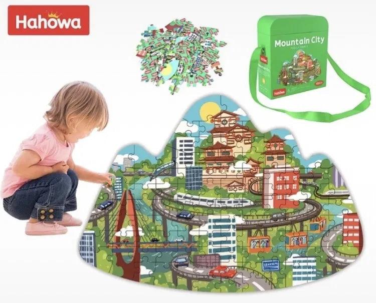 Mountain City Puzzle (102 Pieces) - Ourkids - Hahowa