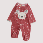 Mouse Head Long-Sleeved Baby Footie - Ourkids - Carter's