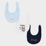 Mr. Rabbit Bib (Pack Of 3) - Ourkids - Cherries