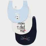 Mr. Rabbit Bib (Pack Of 3) - Ourkids - Cherries