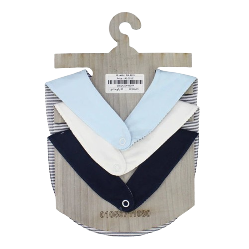 BABY Boys Cotton Bib Set – Mr. Rabbit (Pack of 3)