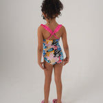 Multicolored Doodles Swim Suit - Ourkids - Playmore