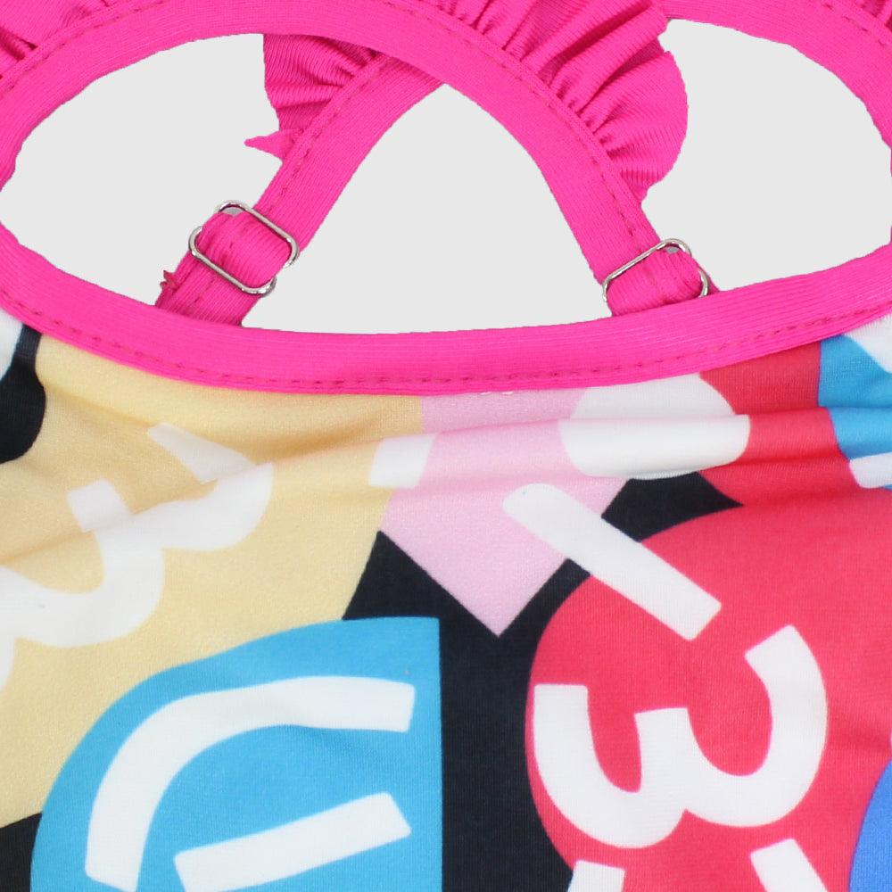 Multicolored Doodles Swim Suit - Ourkids - Playmore