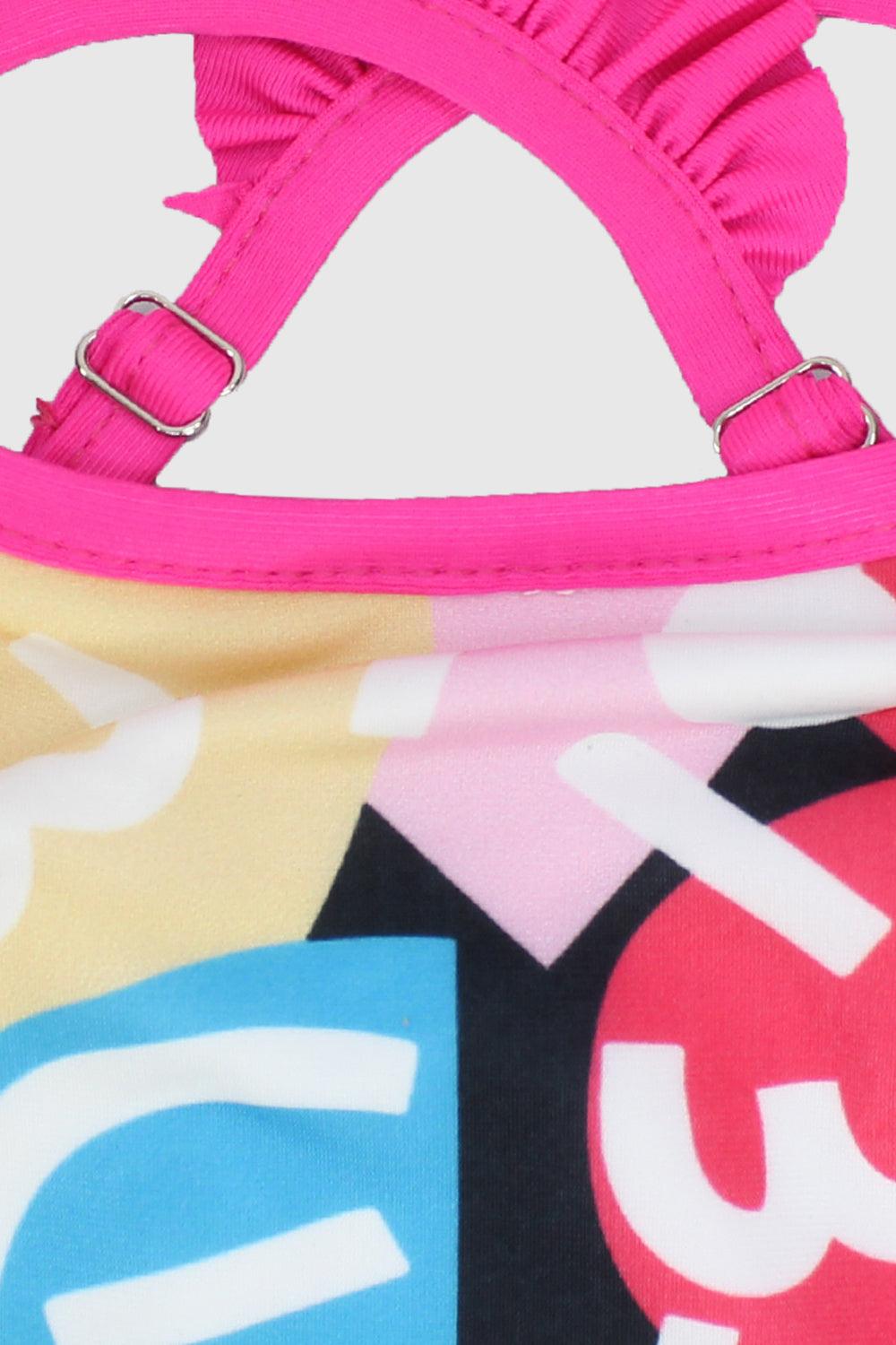 Multicolored Doodles Swim Suit - Ourkids - Playmore