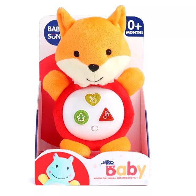 Musical Stuffed Plush Animal Toy with Appease Light and 3 Buttons Melody Smooth Sleeping Music - Ourkids - Baby Sunki