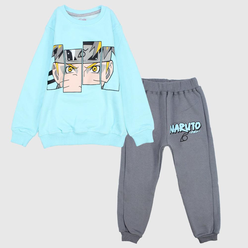 Naruto Long-Sleeved Fleeced Pajama - Ourkids - Rosso