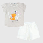 Nature Love Short-Sleeved Pajama - Ourkids - Ourkids