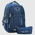 Navy 18 Inches Backpack + Pencil Case - Ourkids - B.Z.