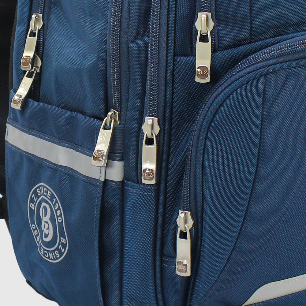 Navy 18 Inches Backpack + Pencil Case - Ourkids - B.Z.