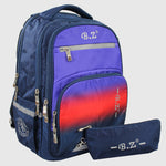 Navy 20 Inches Backpack + Pencil Case - Ourkids - B.Z.