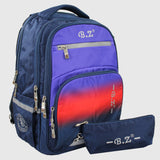 Navy 20 Inches Backpack + Pencil Case - Ourkids - B.Z.