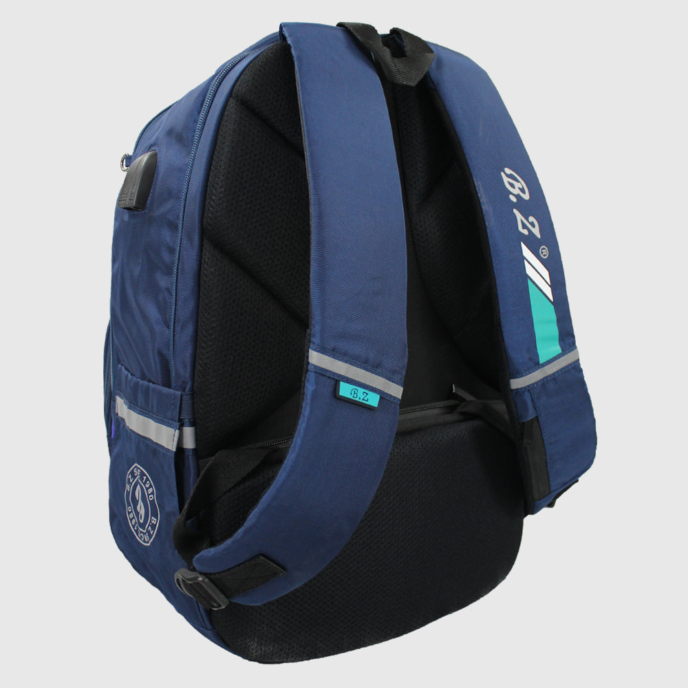 Navy 20 Inches Backpack + Pencil Case - Ourkids - B.Z.