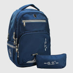 Navy 20 Inches Backpack + Pencil Case - Ourkids - B.Z.