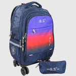 Navy 20 Inches Trolley Bag + Pencil Case - Ourkids - B.Z.