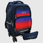 Navy 20 Inches Trolley Bag + Pencil Case - Ourkids - B.Z.