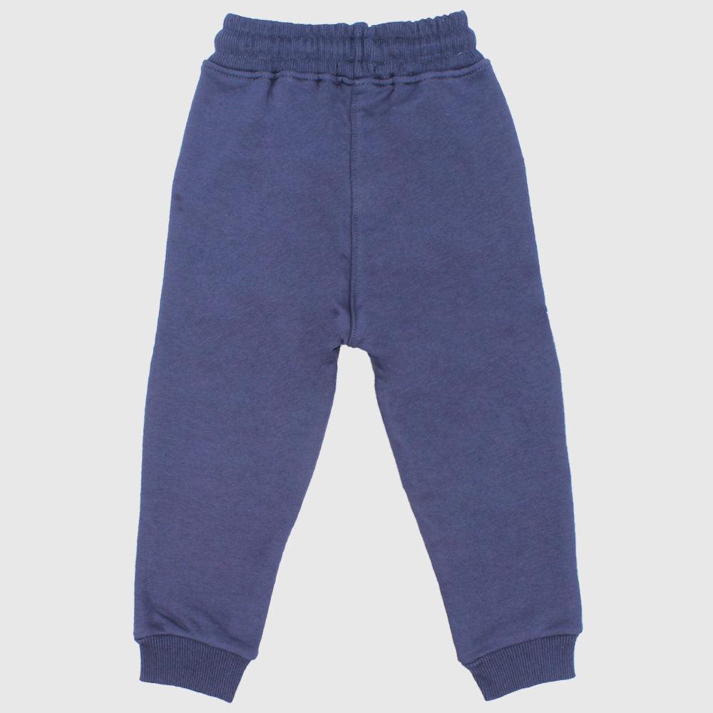 Navy Blue Fleeced Sweatpants - Ourkids - Ourkids