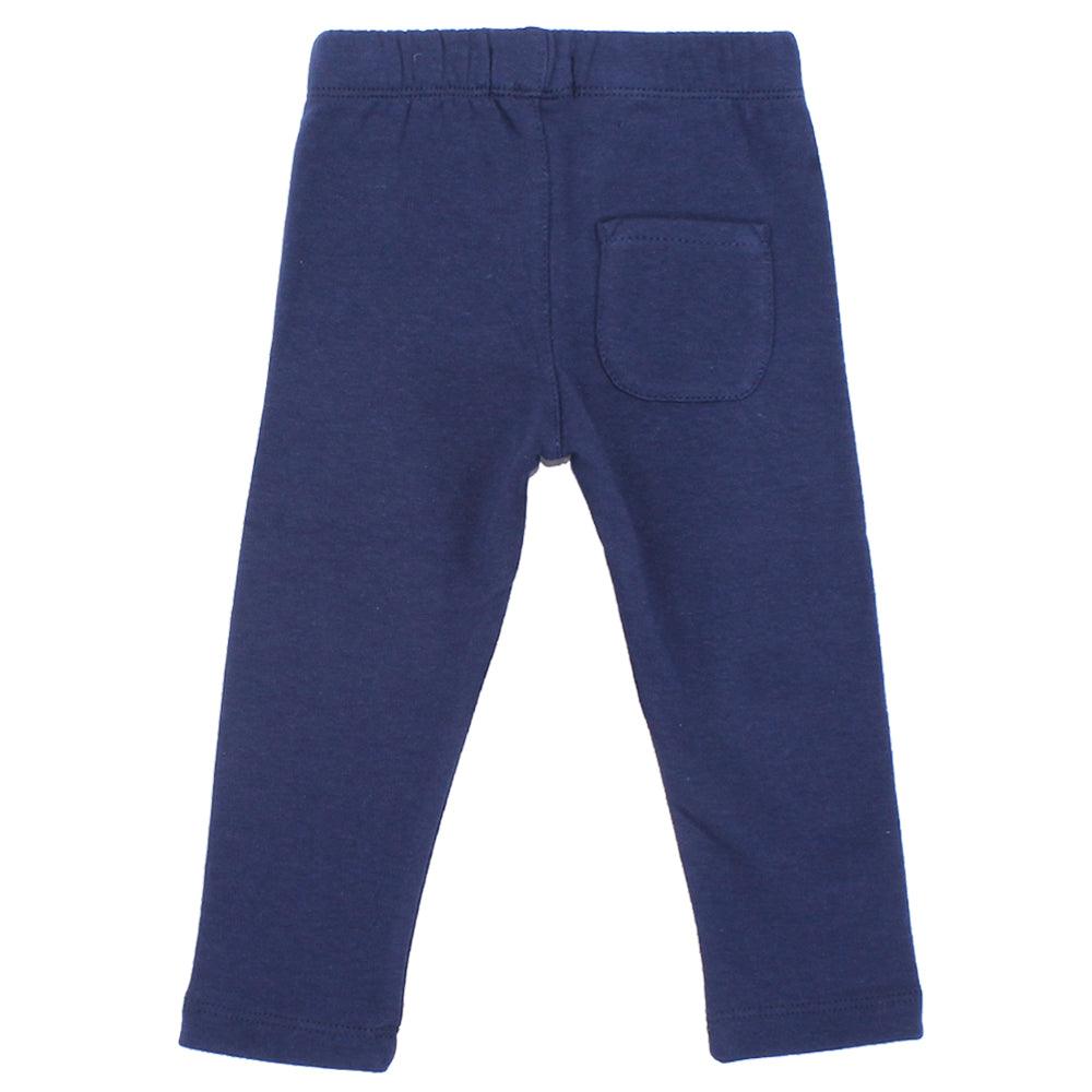 Navy Fleeced Leggings - Ourkids - Ourkids