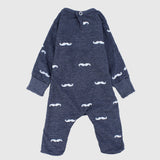 Navy Long-Sleeved Baby Footie - Ourkids - JOKY