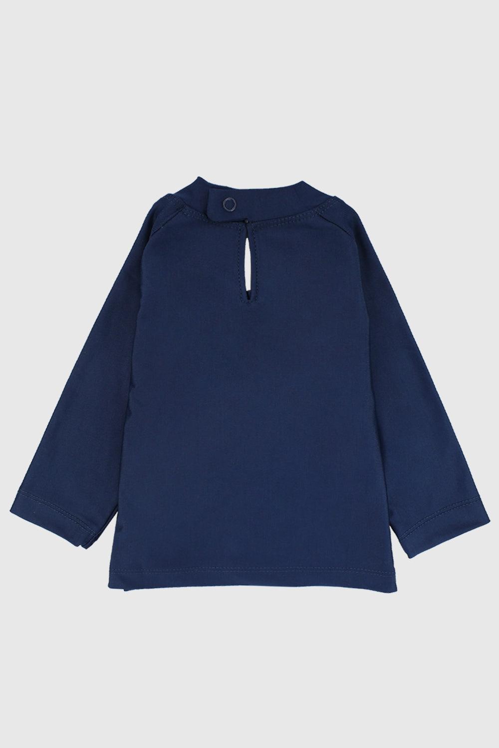 Navy Long-Sleeved Rash Guard - Ourkids - Playmore