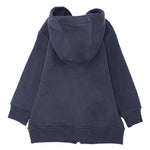 Navy Long-Sleeved Zip-Up Hoodie - Ourkids - Ourkids