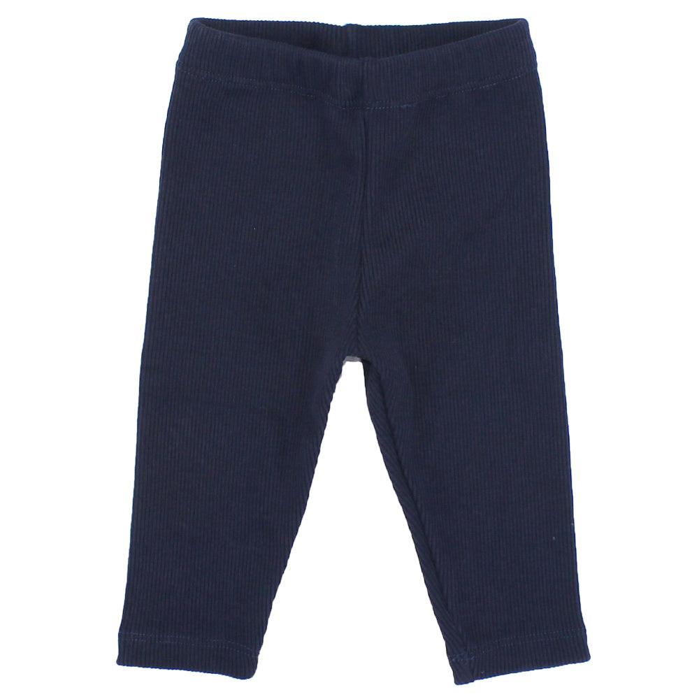 Navy Ribbed Leggings - Ourkids - Playmore