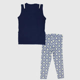 Navy Sleeveless Pajama - Ourkids - Junior