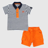 Navy Striped 2-Piece Outfit Set - Ourkids - Pompelo