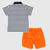 Navy Striped 2-Piece Outfit Set - Ourkids - Pompelo