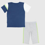 Navy/Grey Short-Sleeved Pajama - Ourkids - Junior