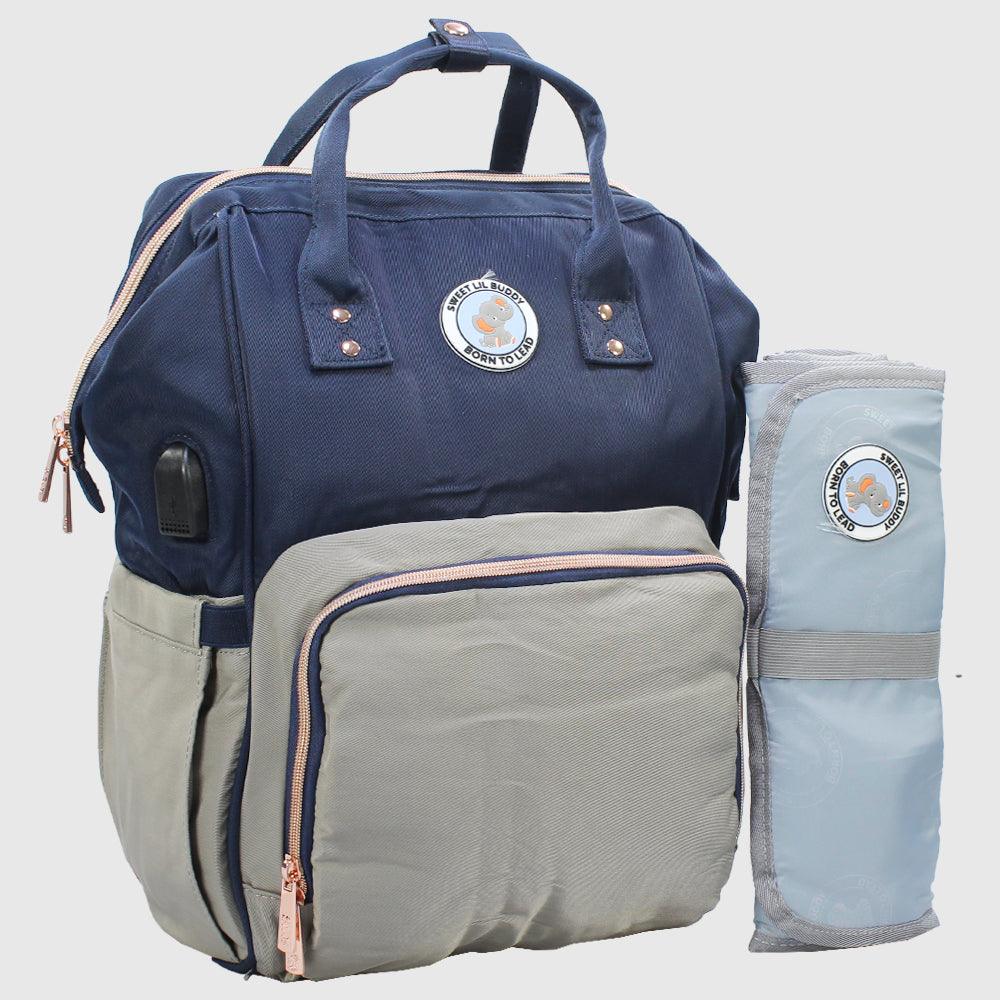 Navy/Grey Sweet Lil Buddy Galaxy Classic Baby Diaper Bag - Ourkids - Sweet Lil Buddy