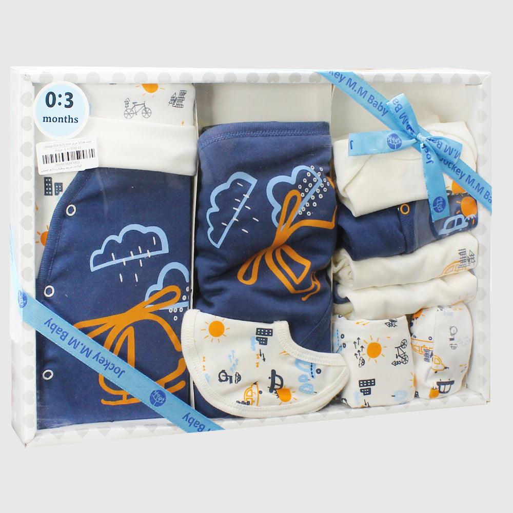 Navyish 10-Piece Baby Layette Set - Ourkids - JOKY