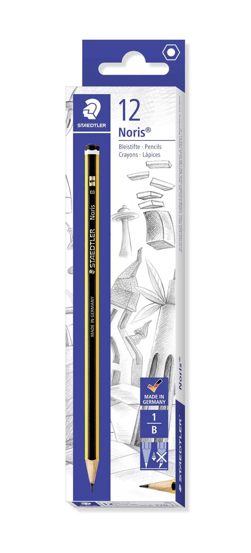 Noris Staedtler Graphite Pencil - B - 1201 (Pack Of 12) - Ourkids - Staedtler