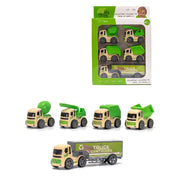 Die Cast Car Vehicles Toy Set – Mini 5 Engineering Vehicles