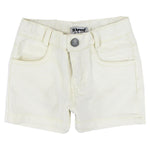 Off-white Gabardine Shorts - Ourkids - Playmore