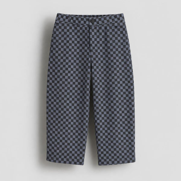 Unisex Gabardine Pants – Grey Checkered – front