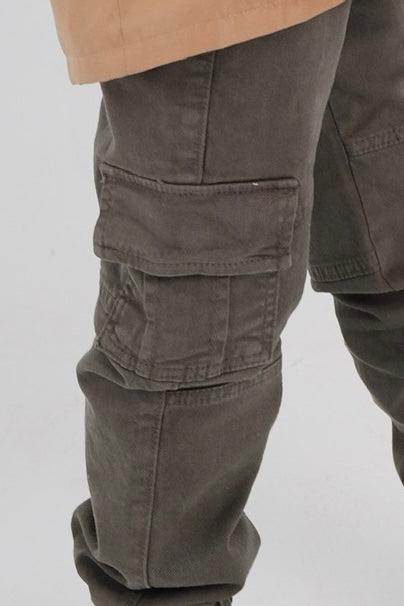 Olive Cargo Pants - Ourkids - Playmore