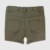 Olive Gabardine Shorts - Ourkids - Playmore