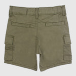 Olive Green Gabardine Shorts - Ourkids - Playmore