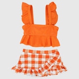 Orange Checkered Bikini - Ourkids - Danda