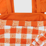 Orange Checkered Bikini - Ourkids - Danda