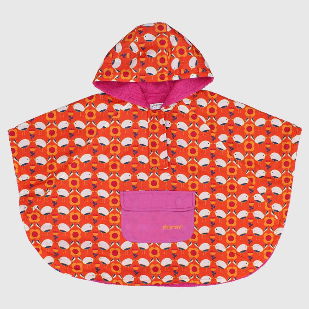 Orange Poncho Towel - Ourkids - Playmore