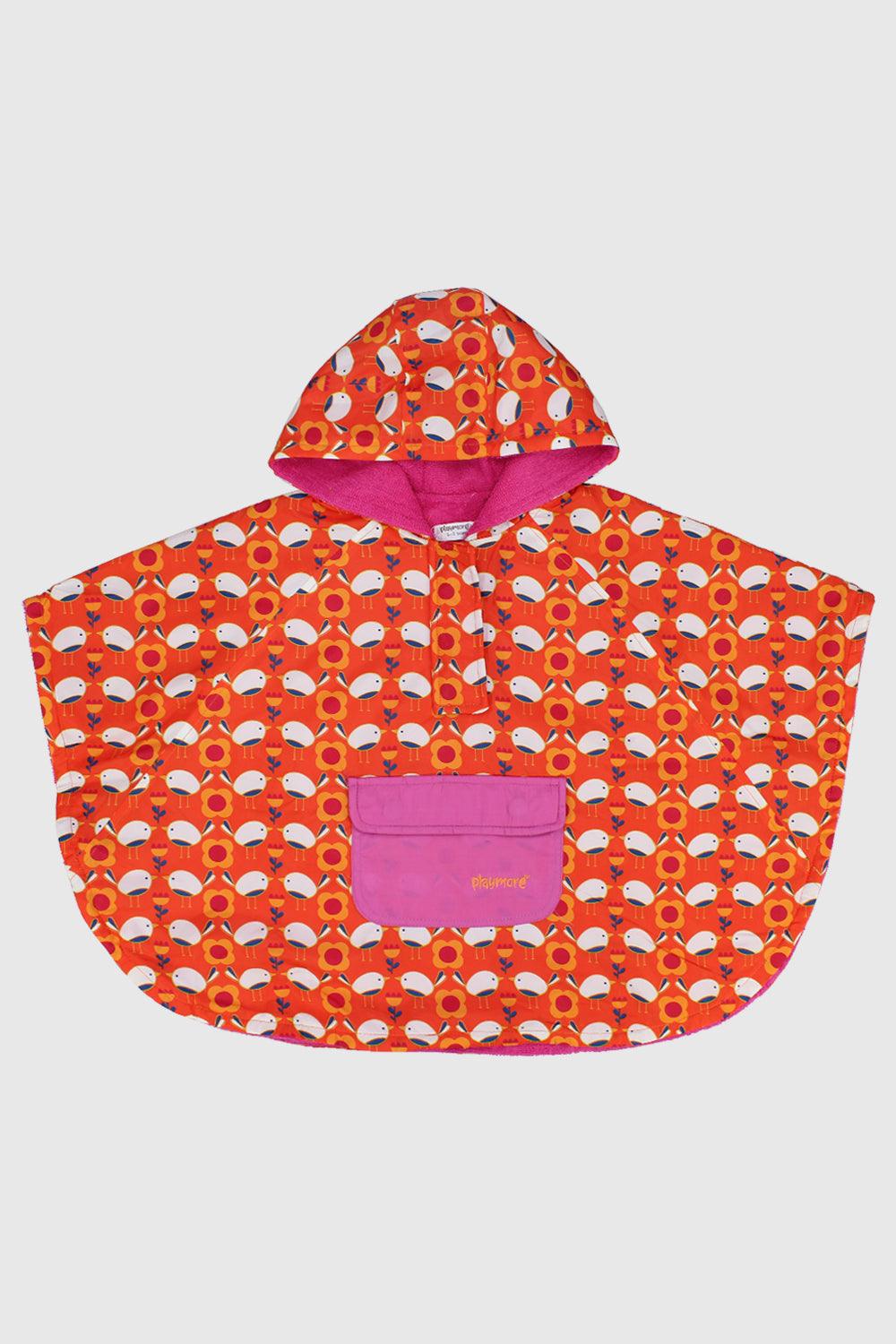 Orange Poncho Towel - Ourkids - Playmore