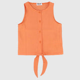 Orange Sleeveless Blouse - Ourkids - Playmore