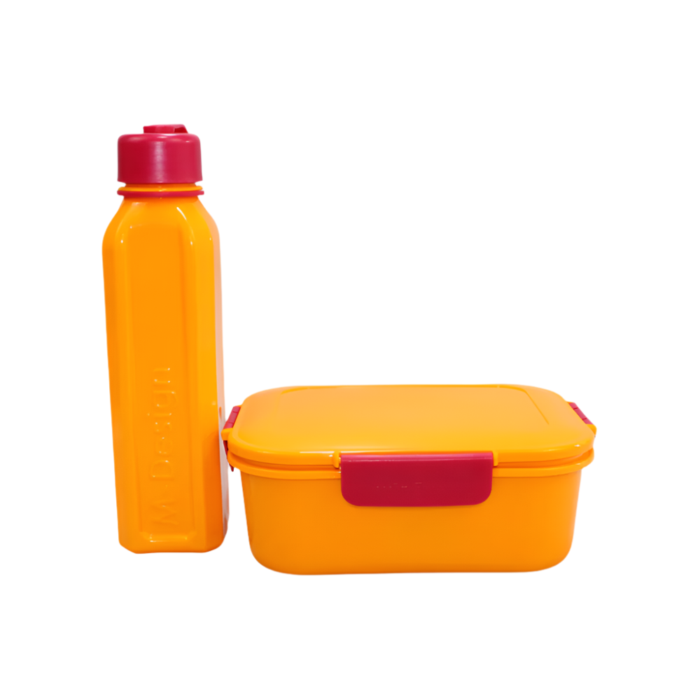 Orange/Fuchsia The New M-Design Lunch Set 2.1 L - Ourkids - M Design
