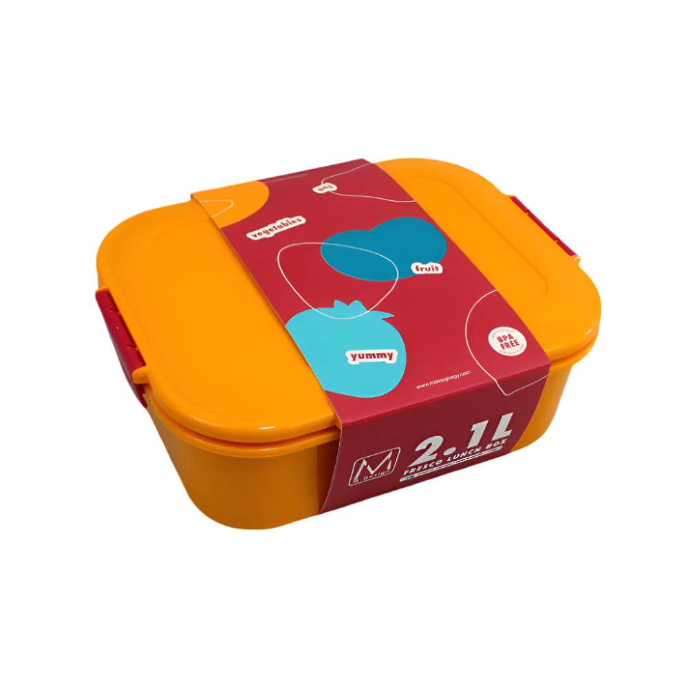 Orange/Red The New M-Design Fresco Lunch Box - 2.1 L - Ourkids - M Design