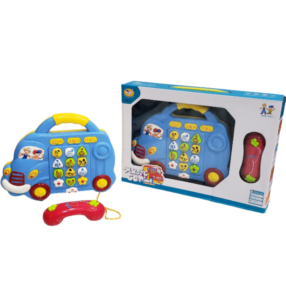 Music Car Phone Toy – Baby Blue - Toys - OKO